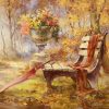 Chair Park Autumn Landscape City - DIY Paint By Numbers - Numeral Paint