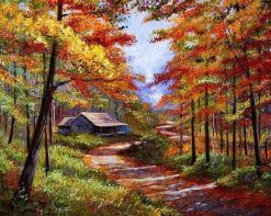 Autumn Landscape - DIY Paint By Numbers - Numeral Paint