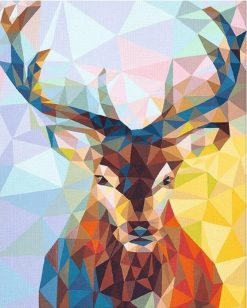 Deer animals acrylic paint - DIY Paint By Numbers - Numeral Paint