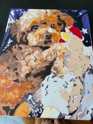 Customized Dog Painting By Numbers