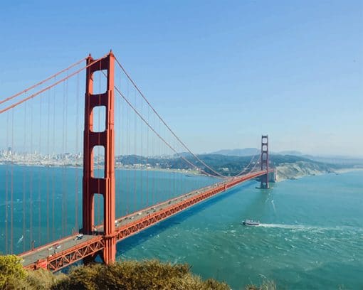 Golden Gate Bridge San Fransisco Paint by numbers