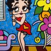 Betty Boop Cartoon Art Paint by numbers