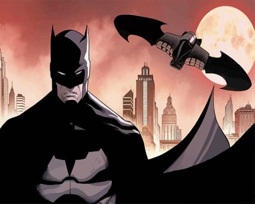 Animated Batman paint by number