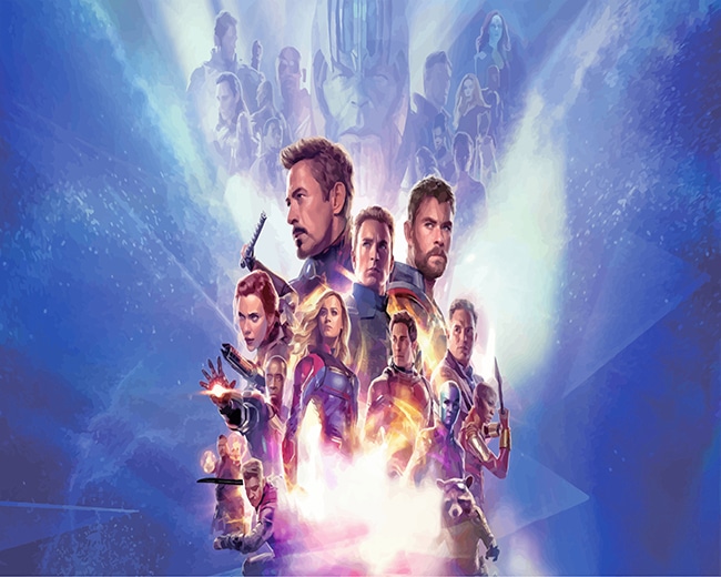 Avengers Endgame paint by number