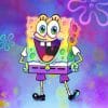 Colorful Spongebob Cartoon adult paint by numbers