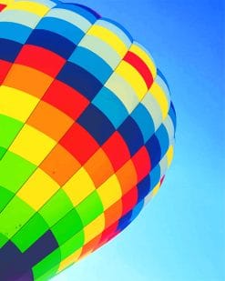 Colorful Hot Balloon Paint by numbers