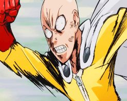 One Punch Man Angry Face adult paint by numbers