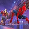 Spider Man Iron Man New York adult paint by number