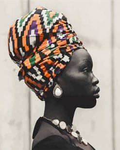 African Woman Paint by number