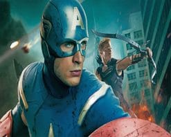 Avengers Captain America paint by number