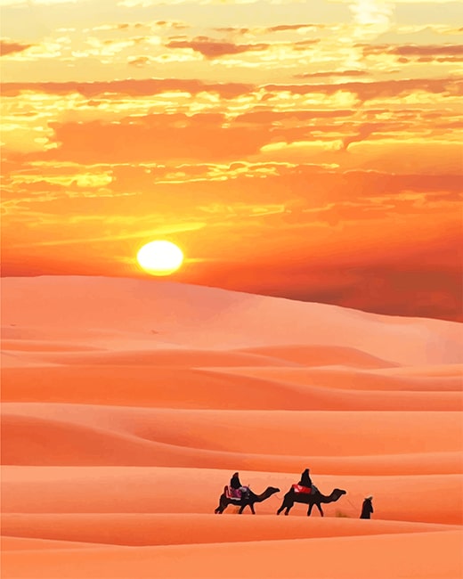 Sahara Desert paint by number