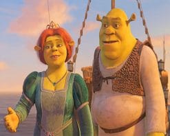 Shrek and Fiona paint by numbers