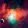Space Colorful Nebula paint by number