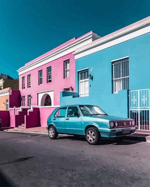 The Colorful Houses Of Bo Kaap South Africa Paint By Number
