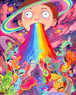 Morty Smith Rainbow Paint by numbers
