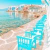 Mykonos Island Greece Paint By Numbers