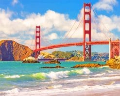Golden Gate Bridge California Paint By Numbers