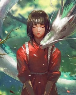 Aesthetic Chihiro And Haku paint By numbers