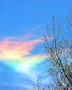 Aesthetic Rainbow Clouds paint by number