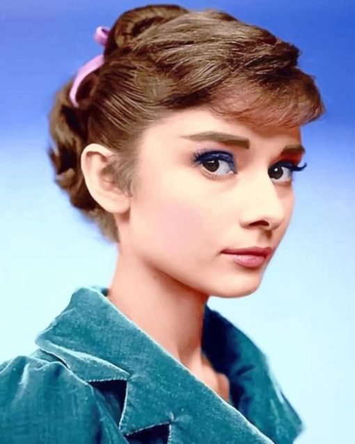 Audrey Hepburn Portrait adult paint by numbers