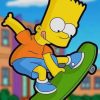 Bart the Simpsons paint by numbers