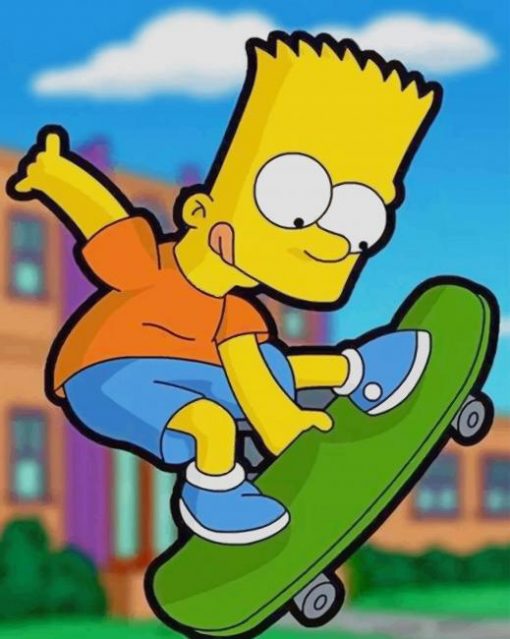 Bart the Simpsons paint by numbers