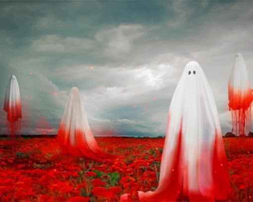 Bloody Ghosts Paint By Numbers