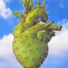 Cactus Heart adult paint by numbers