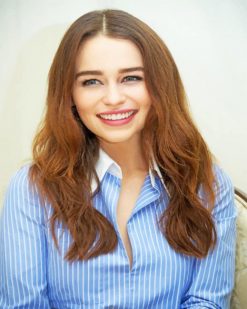Cute Emilia Clarke adult paint by numbers