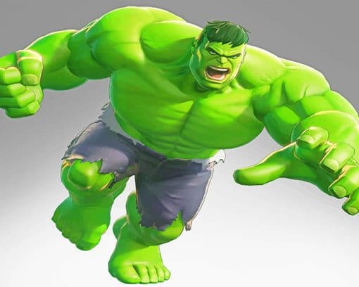 Hulk Animation adult paint by numbers