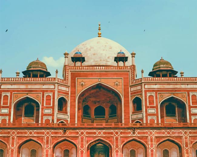 Humayuns Tomb India paint by number