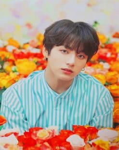 Jungkook bts flowers adult paint by numbers