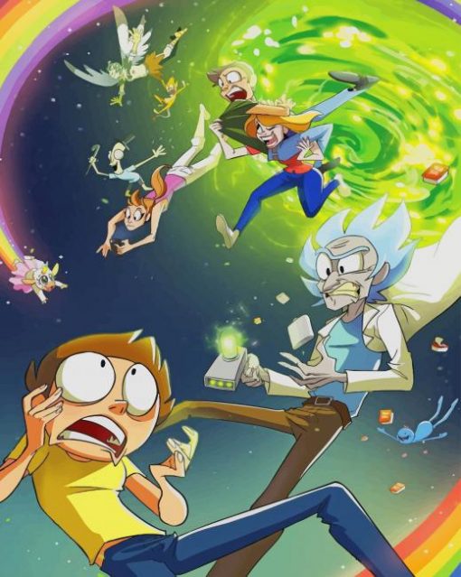Rick And Morty paint by numbers