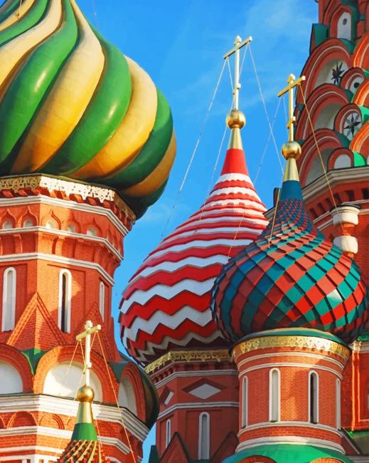 St Basils Cathedral Russia Paint By Numbers