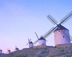 Windmills Of Campo De Criptana adult paint by numbers