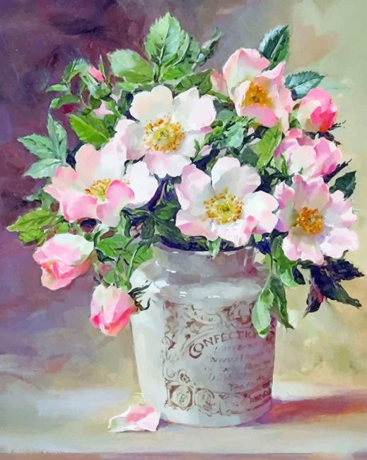 Aesthetic Flowers Paint By Numbers - Painting By Numbers