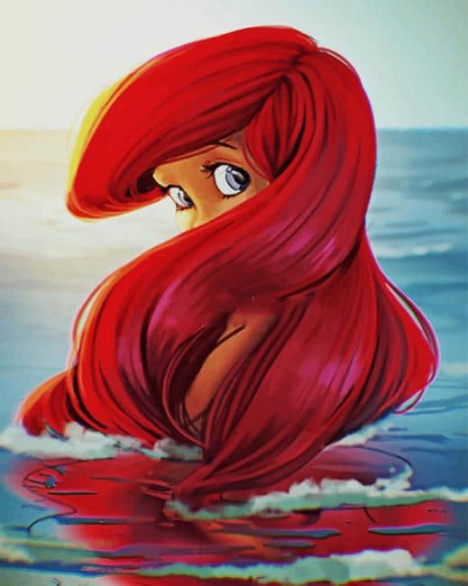 Ariel Princess paint by numbers