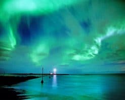 Aurora Borealis Sky paint by number