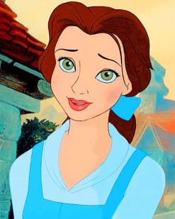 belle beauty and the beast disney paint by numbers