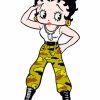 Betty Boop Army Paint By Numbers
