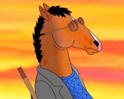 BoJack Horseman With Sunglasses paint by number