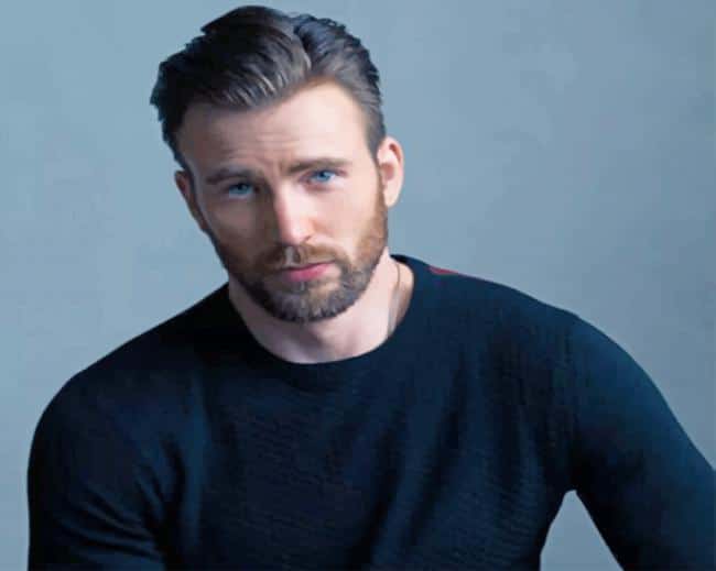 Chris Evans American Actor Photo shoot Paint By numbers