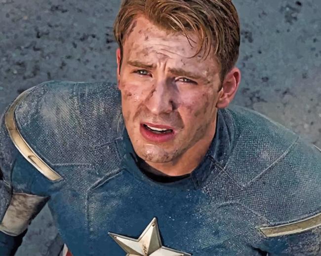 Chris Evans Captain America Paint By Numbers