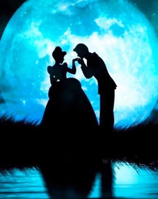 cinderella and prince charming moon adult paint by numbers