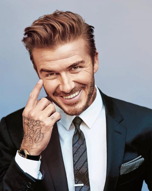 Classy Suit David Beckham - NEW Paint By Numbers - Paint by