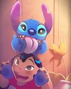 Cute Lilo Crazy Stitch Paint By Numbers