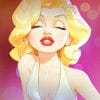 Cute Marilyn Monroe paint by numbers