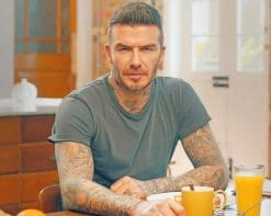 David Beckham Breakfast Time paint by numbers