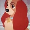 Disney Characters Lady and The Tramp paint by numbers