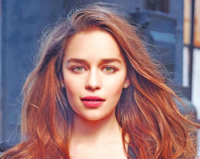 English Actress Emilia Clarke Paint By Numbers